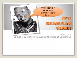 it s grammar time