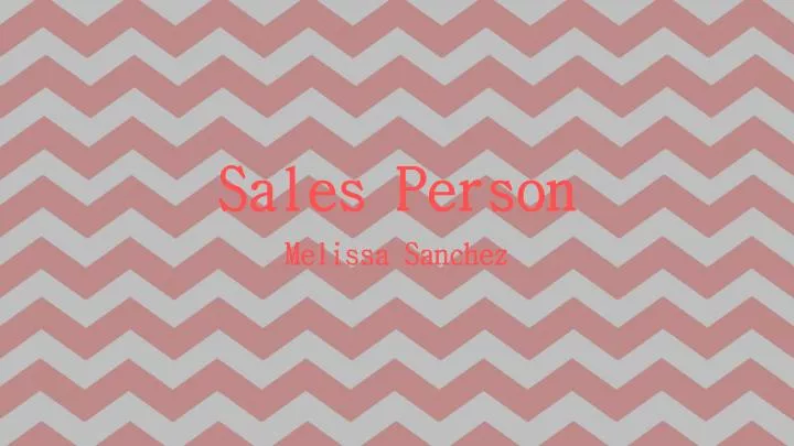 sales person