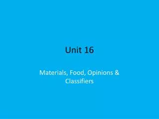 Unit 16