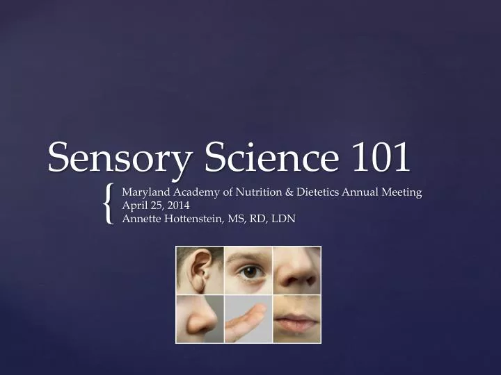 sensory science 101