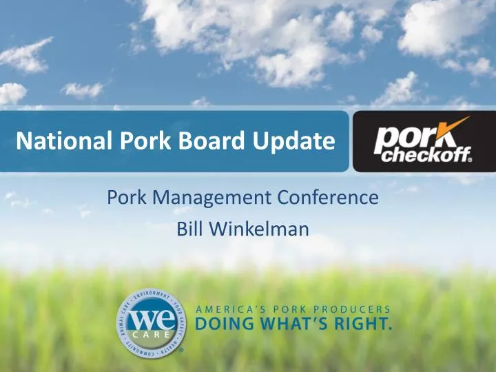 national pork board update
