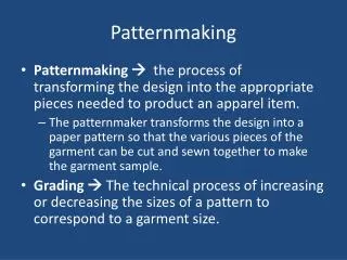 Patternmaking