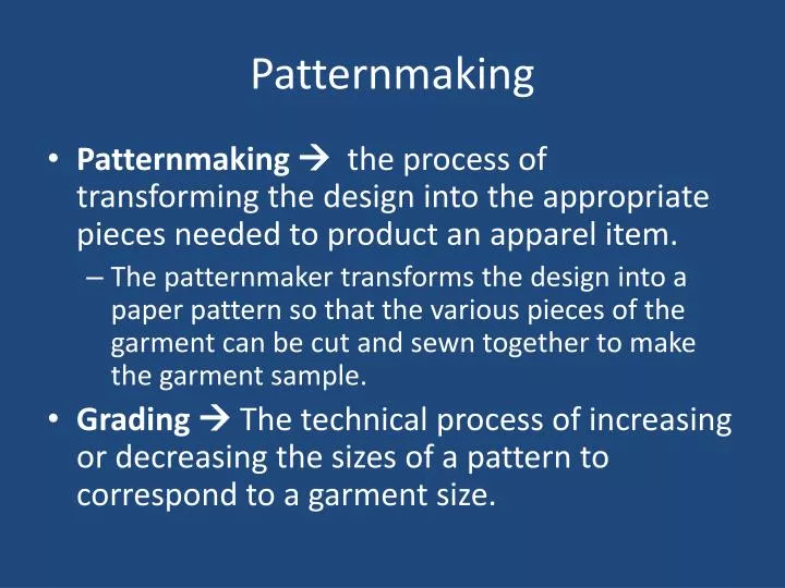 patternmaking