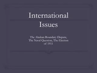 International Issues