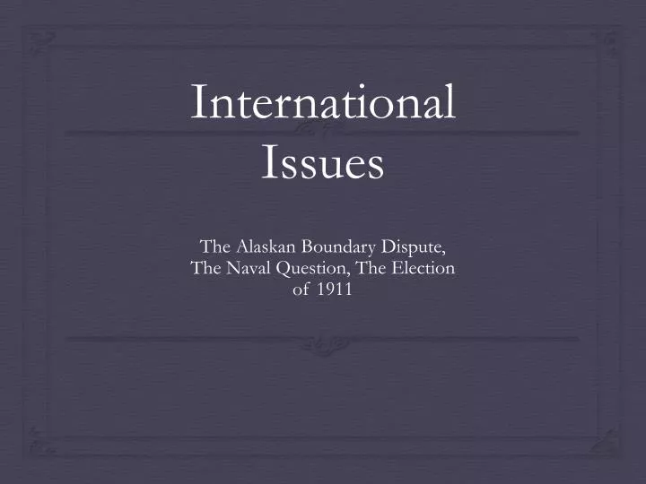 international issues