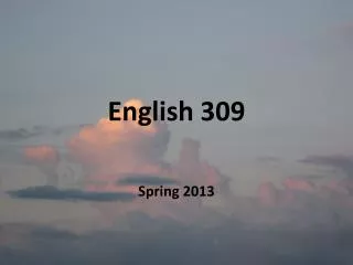 English 309