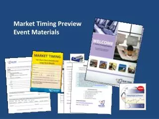 Market Timing Preview Event Materials