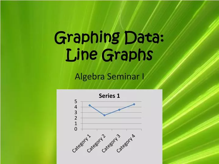 graphing data line graphs