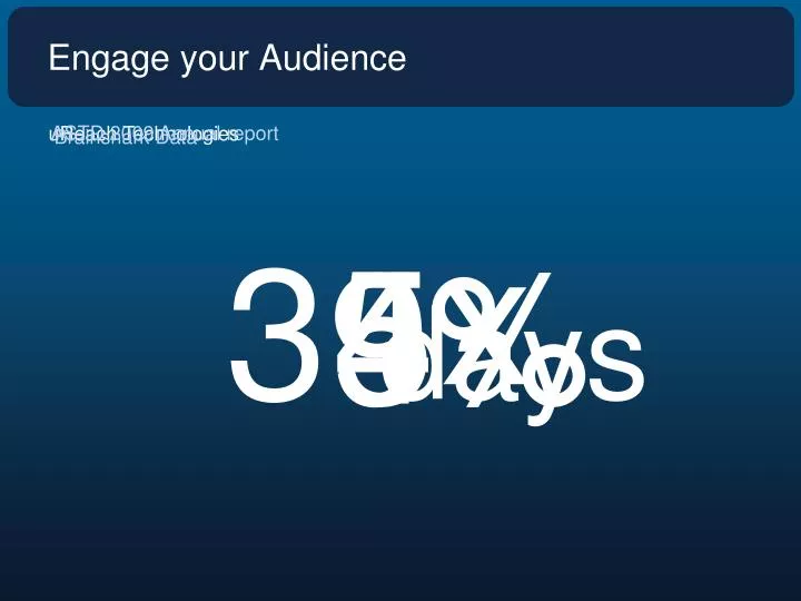 engage your audience