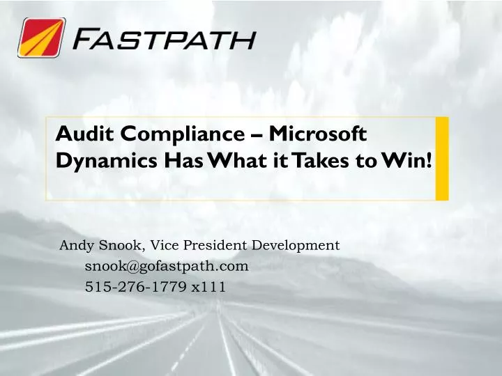 audit compliance microsoft dynamics has what it takes to win