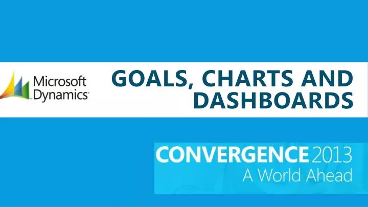 goals charts and dashboards