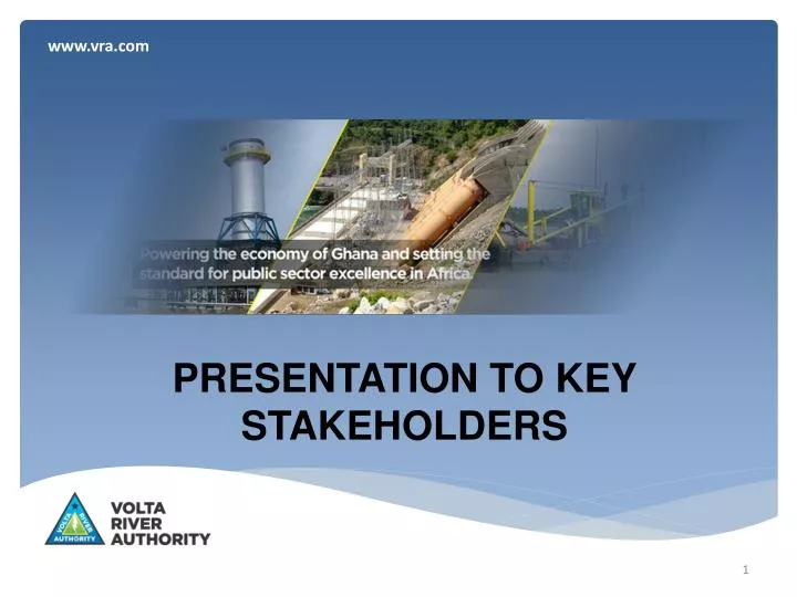 presentation to key stakeholders
