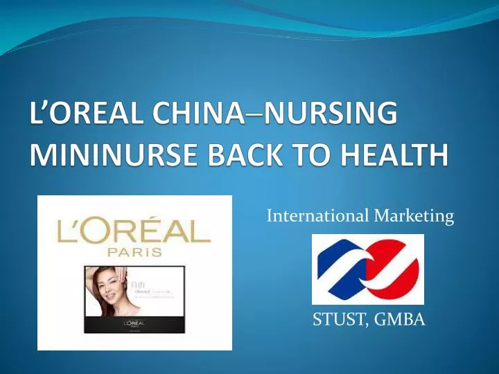 l oreal china nursing mininurse back to health