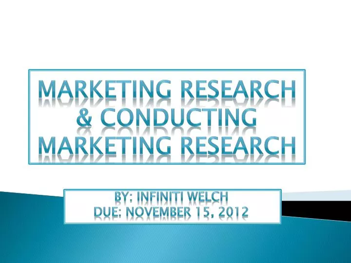 marketing research conducting marketing research
