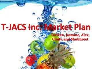 T- JACS Inc. Market Plan