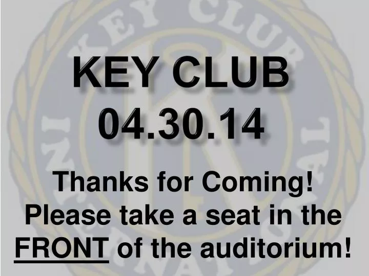 key club 04 30 14