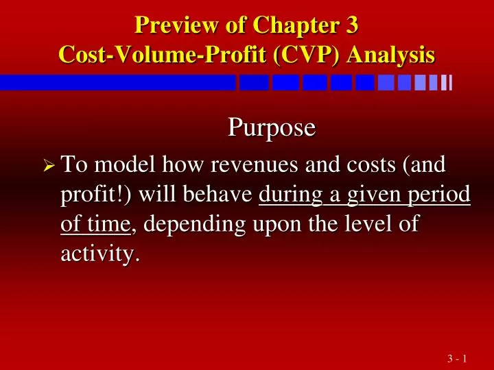 Ppt Preview Of Chapter 3 Cost Volume Profit Cvp Analysis Powerpoint Presentation Id1610452 1321