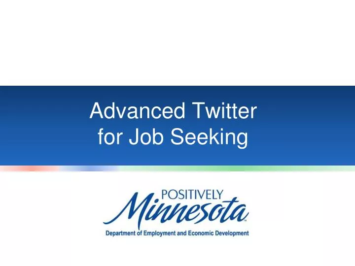 advanced twitter for job seeking