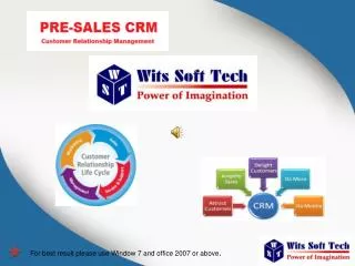 For best result please use Window 7 and office 2007 or above .