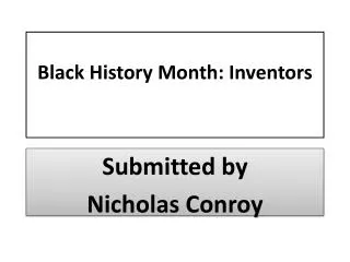 Black History Month: Inventors