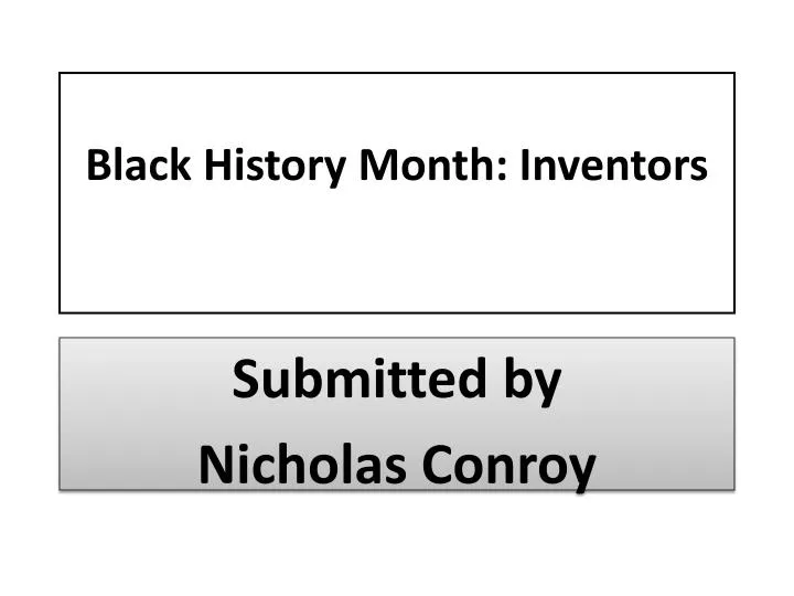 black history month inventors