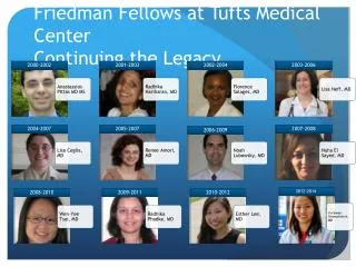 Friedman Fellows at Tufts Medical Center Continuing the Legacy