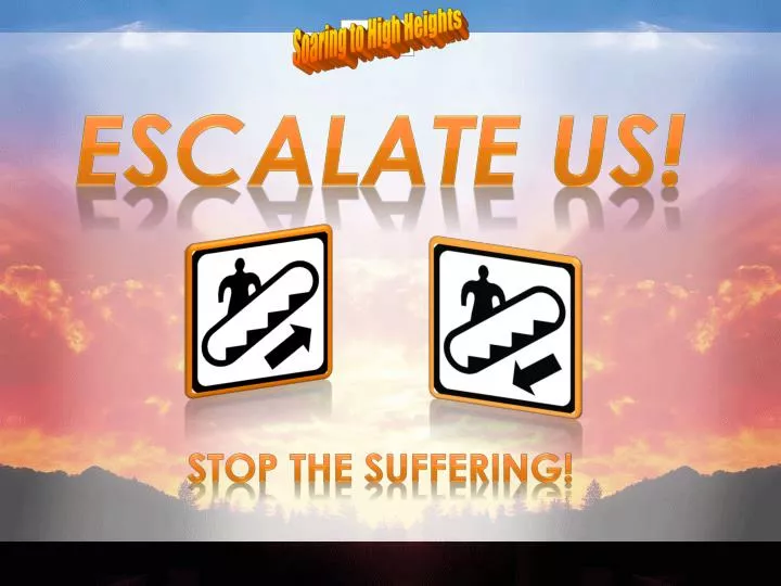 escalate us stop the suffering