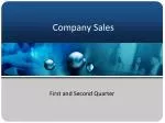 Company Sales - slide 1
