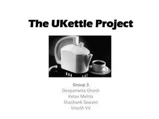 The UKettle Project