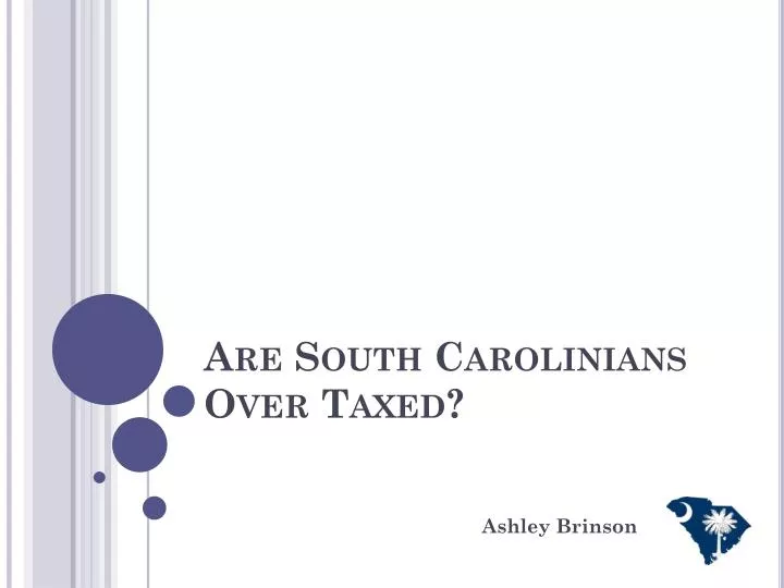 are south carolinians over taxed