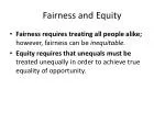 Fairness and Equity - slide 1