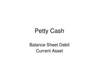 Petty Cash