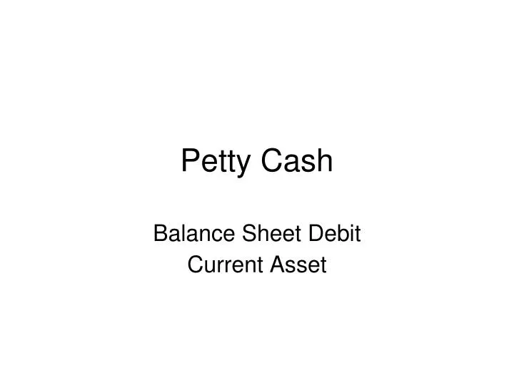 balance sheet debit current asset