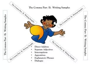 The Comma Part II: Writing Samples