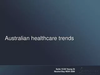 Australian healthcare trends