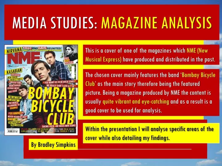 media studies magazine analysis