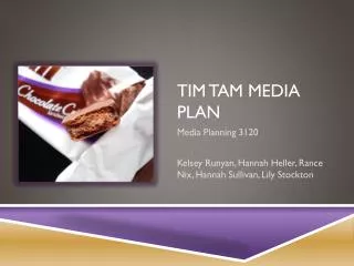 Tim Tam Media plan