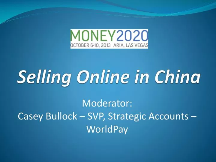 selling online in china