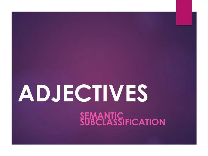 adjectives