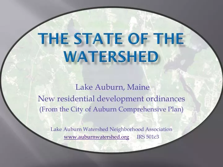 the state of the watershed