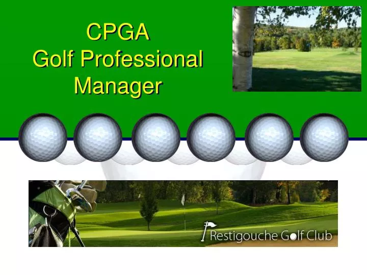cpga golf professional manager