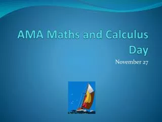 AMA Maths and Calculus Day