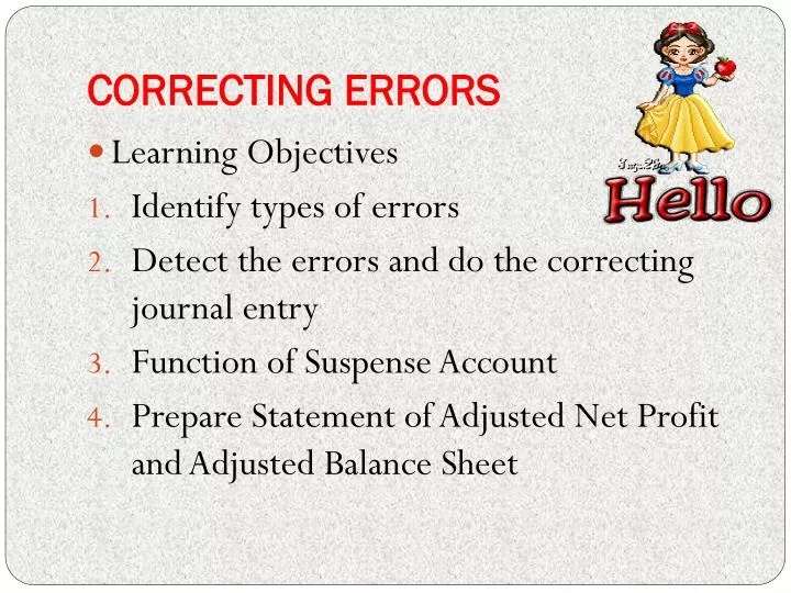 correcting errors