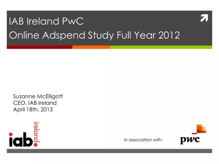 iab ireland pwc online adspend study full year 2012