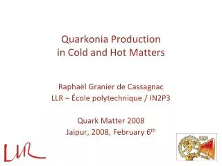 Quarkonia Production in Cold and Hot Matters