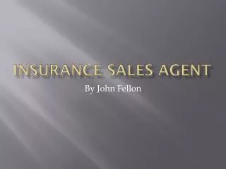 Insurance Sales Agent