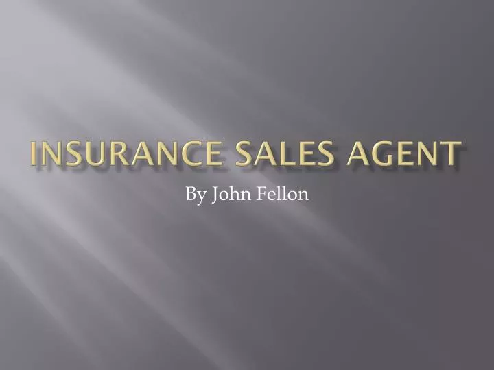 insurance sales agent