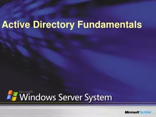 Active Directory Fundamentals