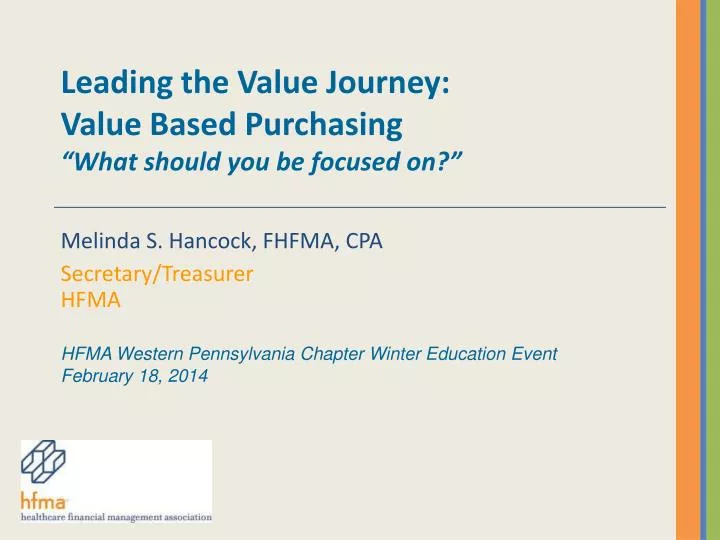leading the value journey value based purchasing what should you be focused on