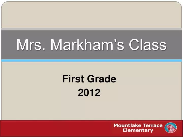 mrs markham s class
